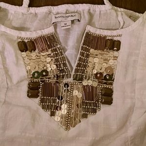 Banana Republic White Medium Tank-Top